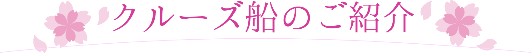 クルーズ船のご紹介